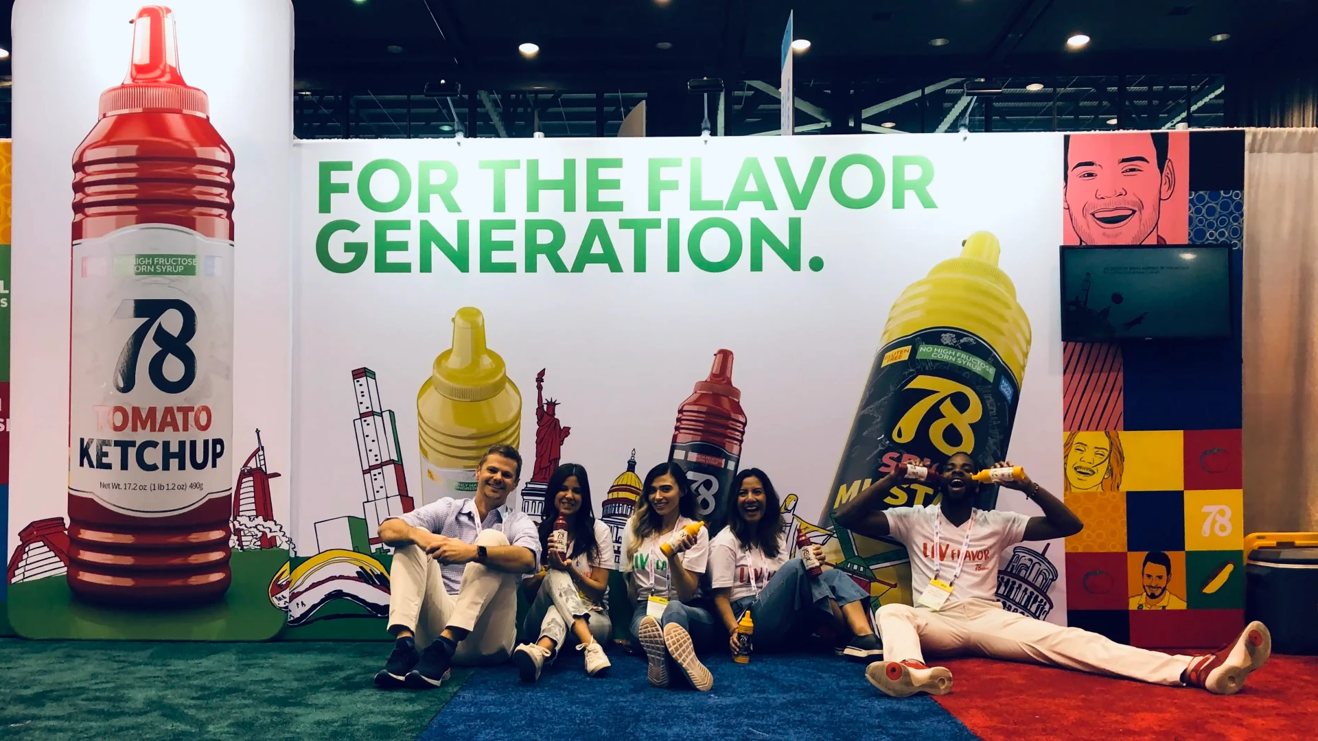 Goldenscope team representing brands on the trade show floor
